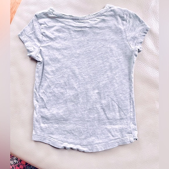 4/$20💥6 🍒 Mon Cherry Ma Cherie Super Soft Heathered Grey Crew Neck T-Shirt - Picture 5 of 6